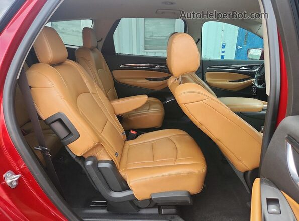 5GAEVBKW6JJ260405 2018 BUICK ENCLAVE Red Вид задньої частини салону