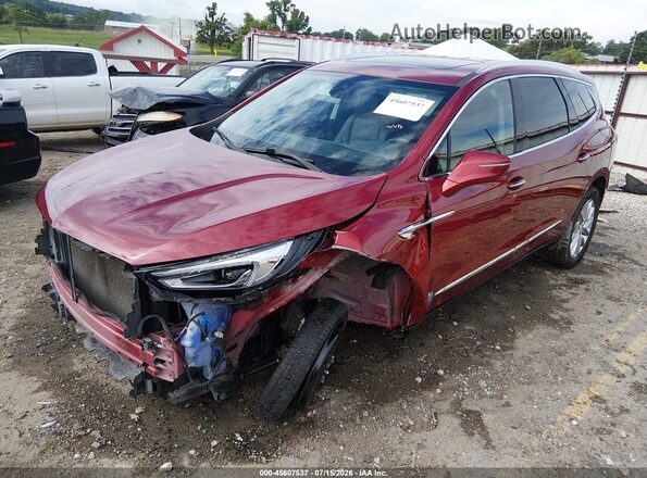 5GAEVBKW8MJ218418 2021 BUICK ENCLAVE Burgundy Front left