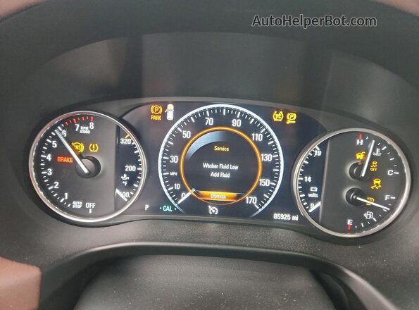 5GAEVCKW1JJ239760 2018 BUICK ENCLAVE Charcoal Instrument cluster view