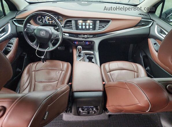 5GAEVCKW1JJ239760 2018 BUICK ENCLAVE Charcoal Dashboard view