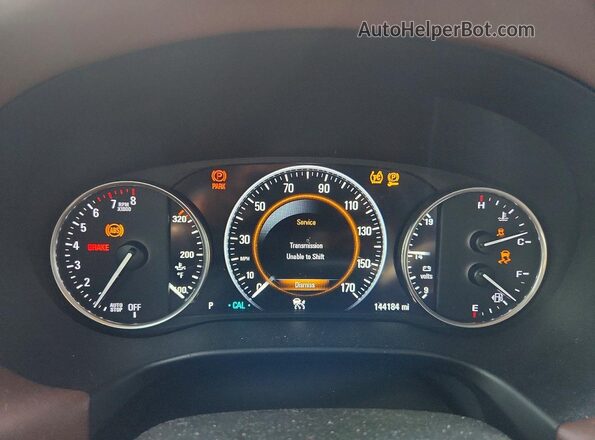 5GAEVCKW1JJ256218 2018 BUICK ENCLAVE White Instrument cluster view