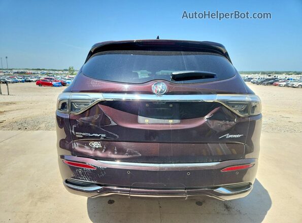 5GAEVCKW1NJ165049 2022 BUICK ENCLAVE Бордовый Вид сзади