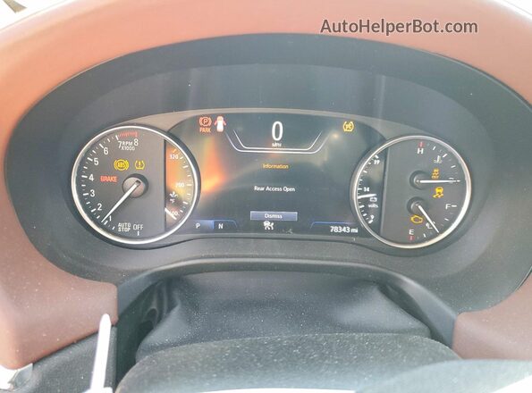 5GAEVCKW2LJ258174 2020 BUICK ENCLAVE Белый Вид щитка приборов