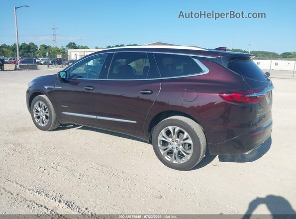 5GAEVCKW2MJ128865 2021 BUICK ENCLAVE Burgundy უკანა მარცხენა