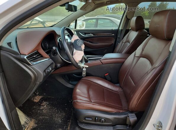 5GAEVCKW5JJ241236 2018 BUICK ENCLAVE White Widok wnętrza z przodu