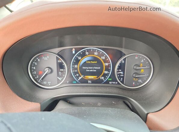 5GAEVCKW5JJ241236 2018 BUICK ENCLAVE White Widok zestawu wskaźników