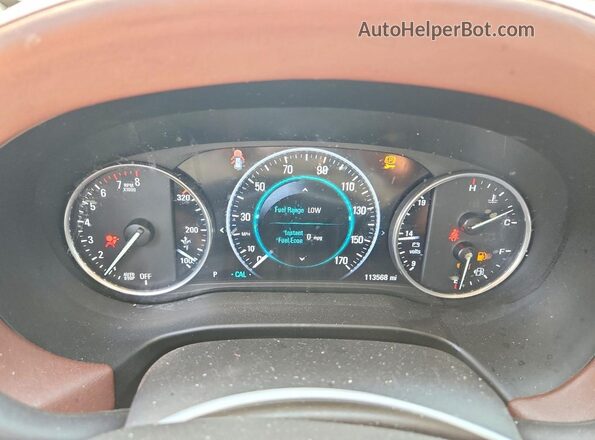 5GAEVCKW6JJ229645 2018 BUICK ENCLAVE Черный Вид щитка приборов