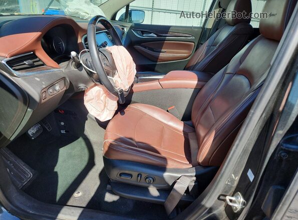 5GAEVCKW7JJ145608 2018 BUICK ENCLAVE Угольный Вид салона спереди