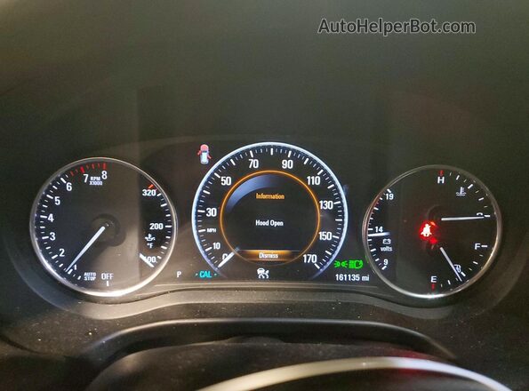 5GAEVCKW8KJ177002 2019 BUICK ENCLAVE Белый Вид щитка приборов