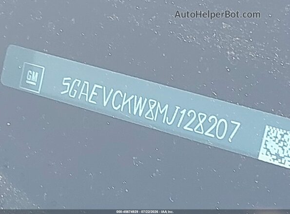 5GAEVCKW8MJ128207 2021 BUICK ENCLAVE Белый Вид подкапотного пространства