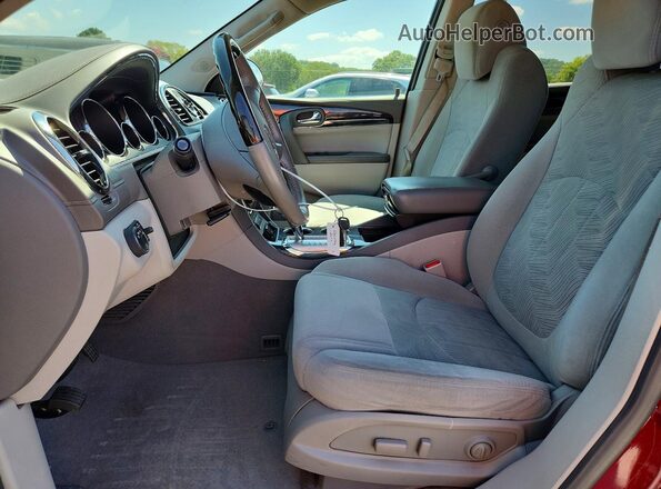 5GAKRAKD9HJ316735 2017 BUICK ENCLAVE Red Vista interior delantera