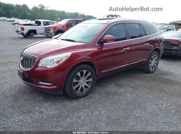 5GAKRBKD1HJ119094 2017 BUICK ENCLAVE Красный Передняя левая четверть
