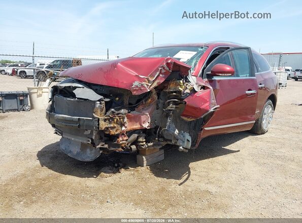 5GAKRBKD1HJ263924 2017 BUICK ENCLAVE Red Առջևի ձախ երեք քառորդ տեսարան