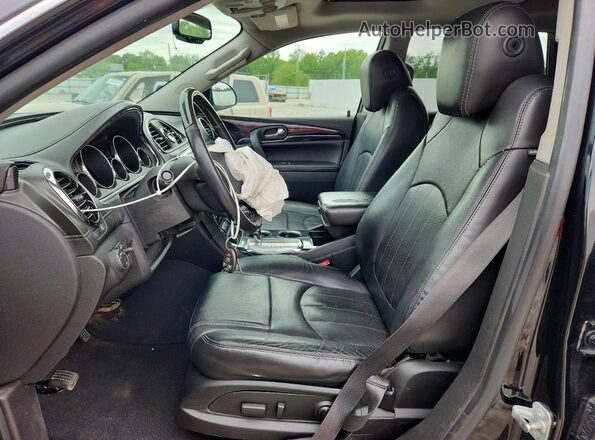 5GAKRBKD2HJ125566 2017 BUICK ENCLAVE Черный Вид салона спереди
