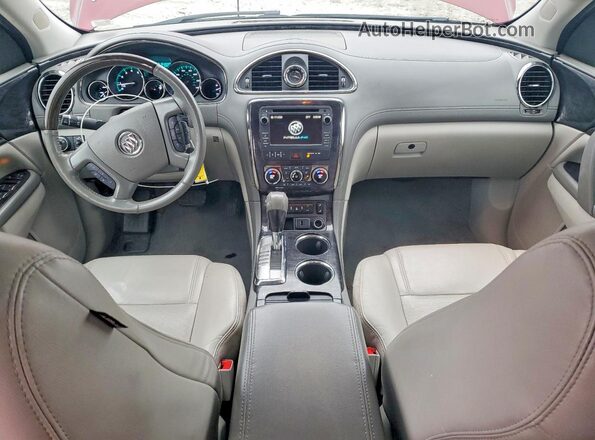 5GAKRBKD3GJ137126 2016 BUICK ENCLAVE Burgundy Vista del salpicadero