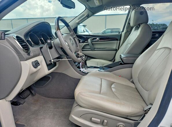 5GAKRBKD3GJ273823 2016 BUICK ENCLAVE White Widok wnętrza z przodu