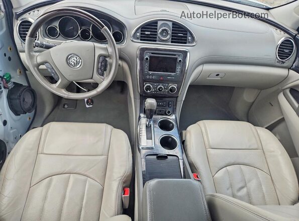5GAKRBKD3GJ273823 2016 BUICK ENCLAVE White Widok deski rozdzielczej