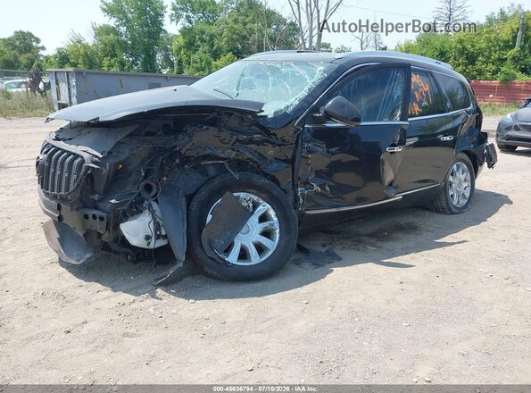5GAKRBKD3HJ153134 2017 BUICK ENCLAVE Черный Передняя левая четверть