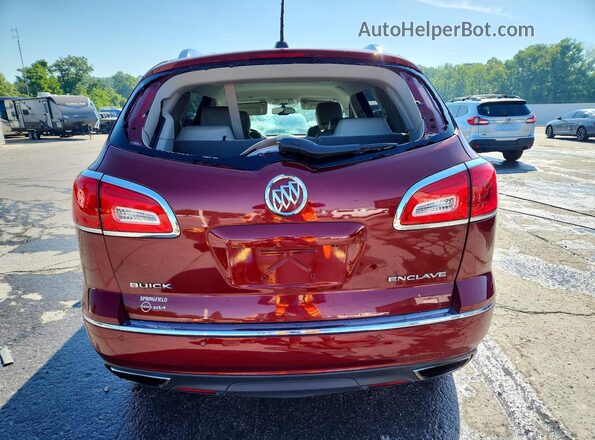 5GAKRBKD3HJ322603 2017 BUICK ENCLAVE Red Vista trasera