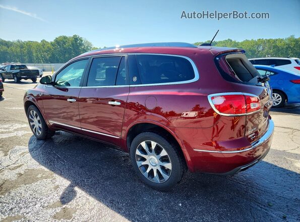 5GAKRBKD3HJ322603 2017 BUICK ENCLAVE Red Trasero izquierdo