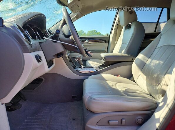 5GAKRBKD3HJ322603 2017 BUICK ENCLAVE Red Vista interior delantera