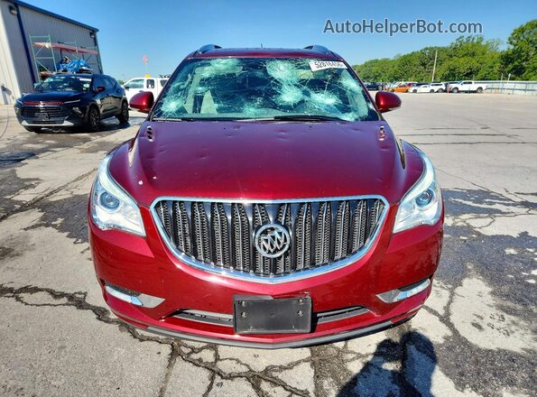 5GAKRBKD3HJ322603 2017 BUICK ENCLAVE Red Vista frontal