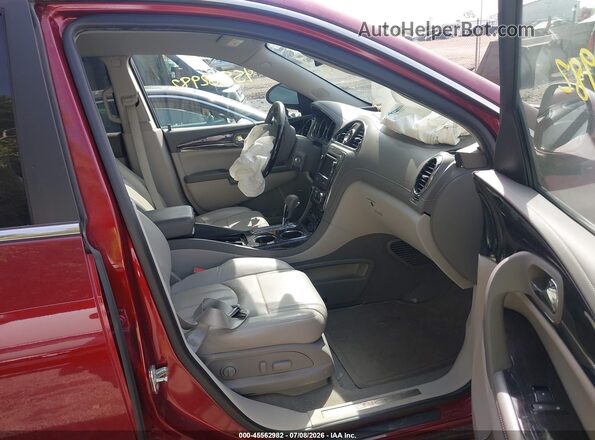 5GAKRBKD4GJ289772 2016 BUICK ENCLAVE Red Widok wnętrza z przodu