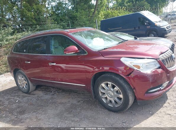 5GAKRBKD4GJ289772 2016 BUICK ENCLAVE Red Widok wnętrza z tyłu