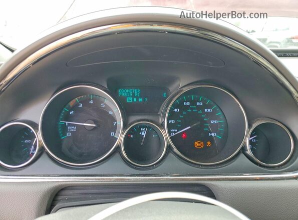 5GAKRBKD6HJ239473 2017 BUICK ENCLAVE Red Вид щитка приладів
