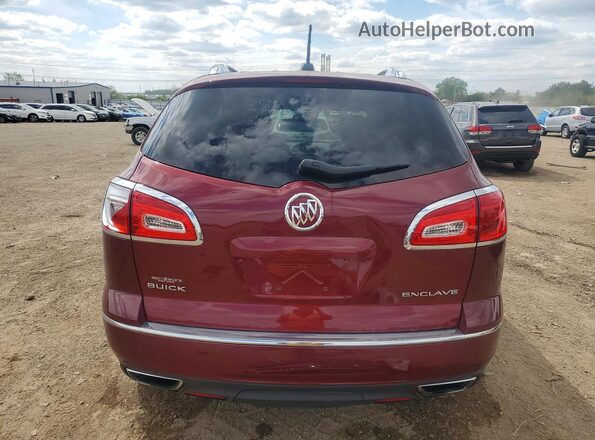 5GAKRBKD6HJ239473 2017 BUICK ENCLAVE Red Вид ззаду