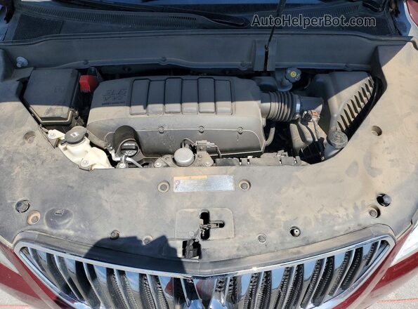 5GAKRCKD6HJ335349 2017 BUICK ENCLAVE Red Vista del compartimento del motor