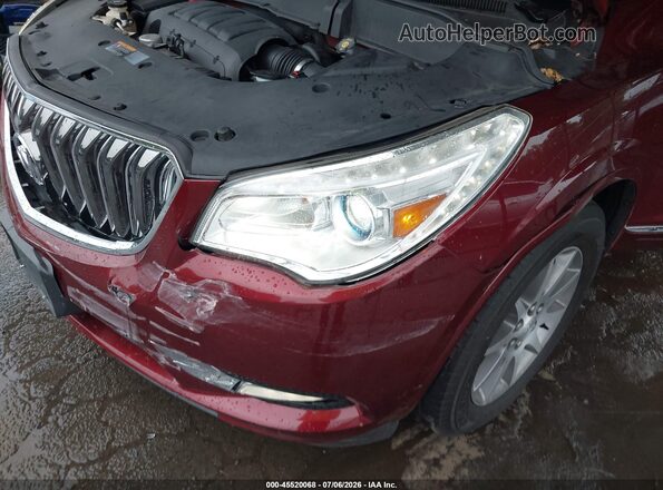 5GAKVBKD0GJ266324 2016 BUICK ENCLAVE Red წინა ხედი