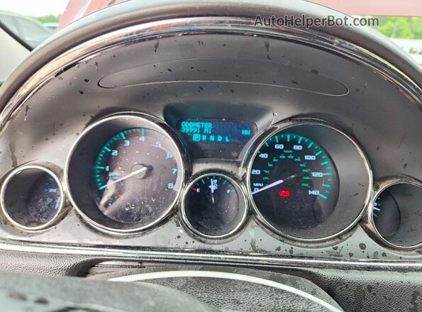 5GAKVBKD0HJ150767 2017 BUICK ENCLAVE Burgundy Вид щитка приладів
