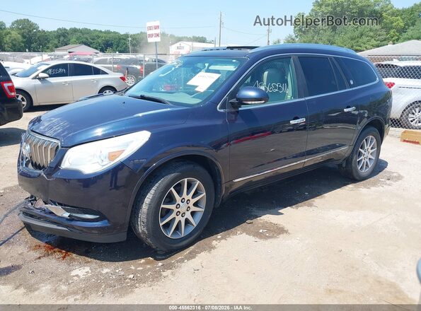 5GAKVBKD3GJ214184 2016 BUICK ENCLAVE Dark Blue Передняя левая четверть