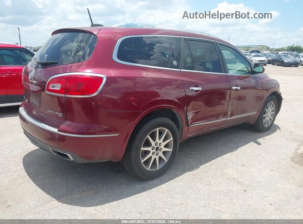 5GAKVBKD4GJ187139 2016 BUICK ENCLAVE Maroon Задня права чверть