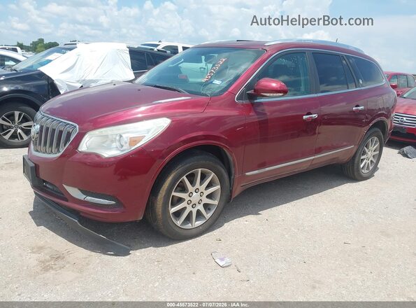 5GAKVBKD4GJ187139 2016 BUICK ENCLAVE Maroon Передня ліва чверть