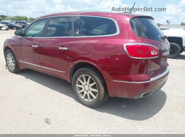 5GAKVBKD4GJ187139 2016 BUICK ENCLAVE Maroon Задня ліва чверть