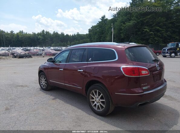 5GAKVBKD5GJ310057 2016 BUICK ENCLAVE Red უკანა მარცხენა