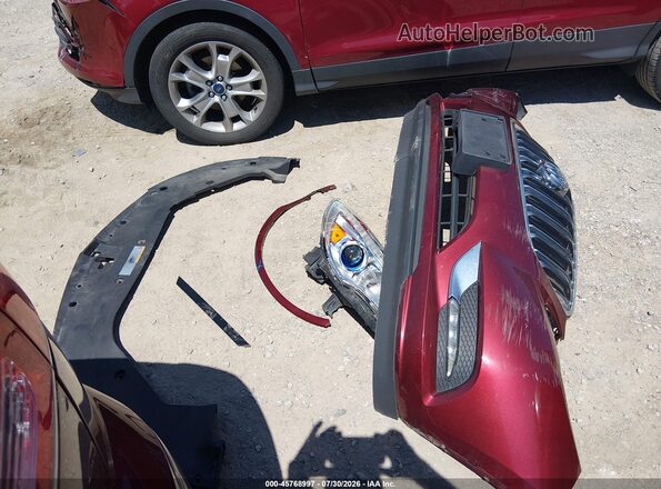 5GAKVBKD5HJ243476 2017 BUICK ENCLAVE Burgundy Instrument cluster view