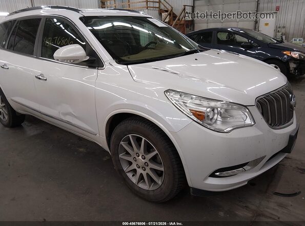 5GAKVBKD6GJ196697 2016 BUICK ENCLAVE White Vista frontal