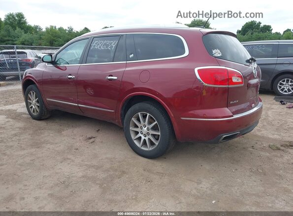 5GAKVBKD7GJ336496 2016 BUICK ENCLAVE Maroon Задня ліва чверть
