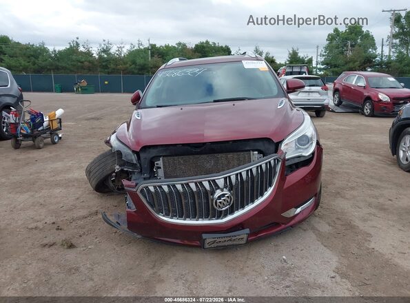 5GAKVBKD7GJ336496 2016 BUICK ENCLAVE Maroon Вид задньої частини салону