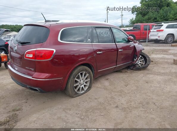5GAKVBKD7GJ336496 2016 BUICK ENCLAVE Maroon Задня права чверть