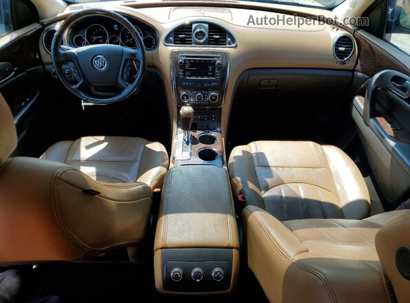 5GAKVBKD8HJ137104 2017 BUICK ENCLAVE Blue Вид панелі приладів
