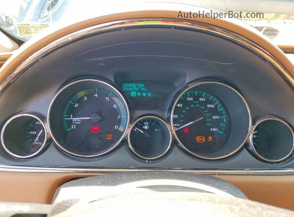 5GAKVBKD8HJ137104 2017 BUICK ENCLAVE Blue Вид щитка приладів
