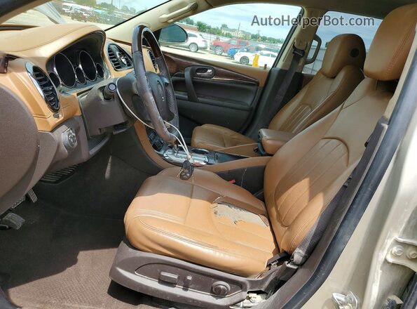 5GAKVBKD9GJ111738 2016 BUICK ENCLAVE Золотой Вид салона спереди