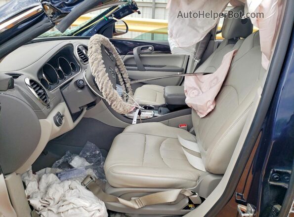 5GAKVBKD9HJ124880 2017 BUICK ENCLAVE Blue Front interior view