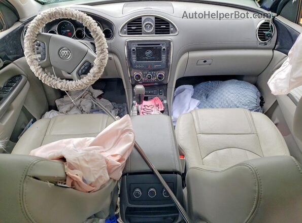 5GAKVBKD9HJ124880 2017 BUICK ENCLAVE Blue Dashboard view