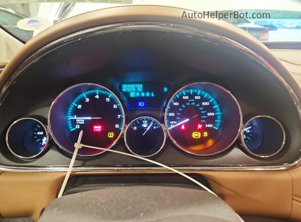 5GAKVCKD2HJ143275 2017 BUICK ENCLAVE White Vista del cuadro de instrumentos