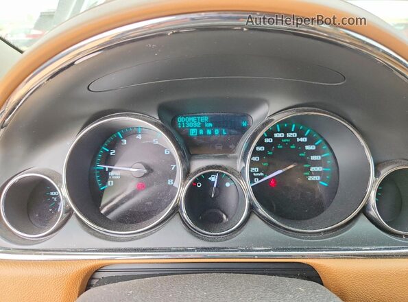 5GAKVCKD2HJ289921 2017 BUICK ENCLAVE Черный Вид щитка приборов